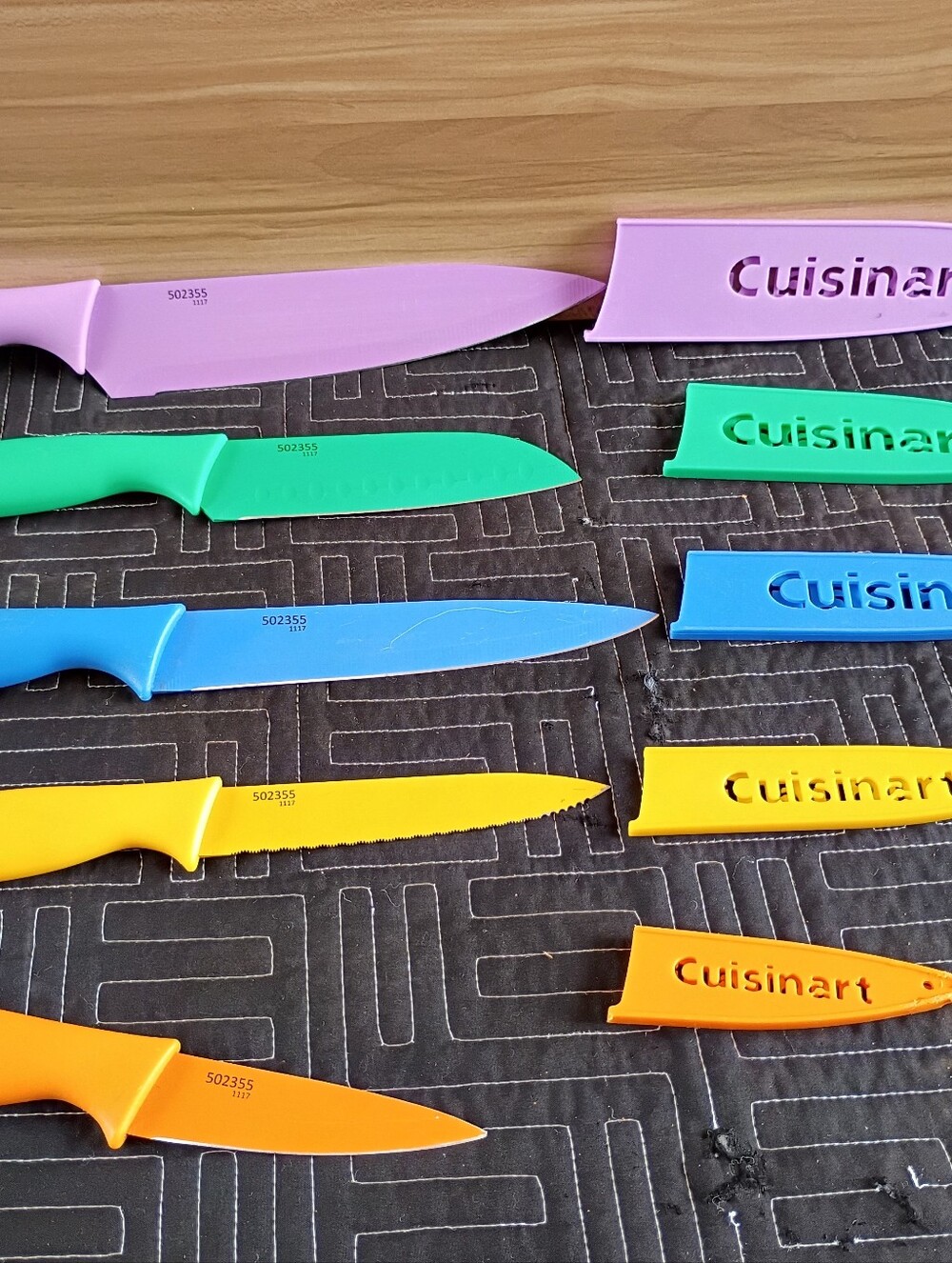 Cuisinart Colorful Knife Set - Pink, Green, Blue, Yellow, Orange - Picture 3 of 9
